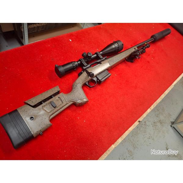 BERGARA B14 HMR GRAPHITE CAL. 308 WIN NEUVE + LUNETTE + SILENCIEUX + BIPIED + MALLETTE