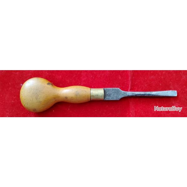 Tournevis Ancien manche bois � identifier ( Parker-hale...Redfield?)parfait pour coffret arme