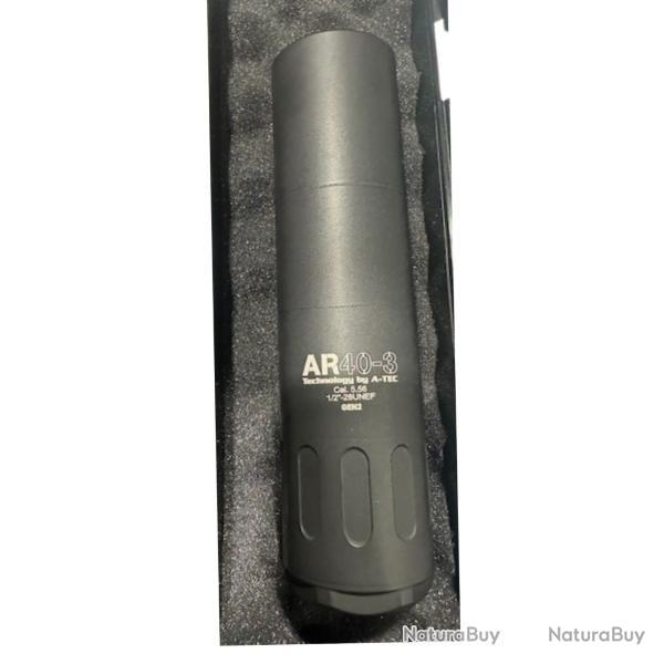 Silencieux A-TEC AR 40-3 GEN2 calibre 223 -1/2-28 UNEF