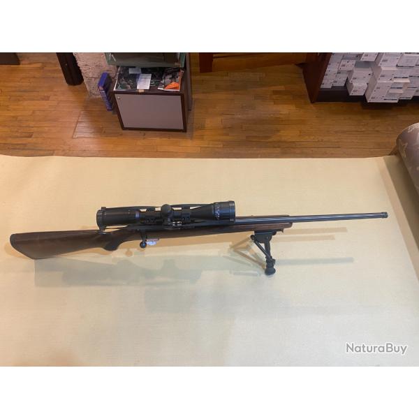 CARABINE A VERROU COGSWELL ET HARRISON MODELE CERTUS 22 LR FILETE +LUNETTE+BIPIED+MALLETTE