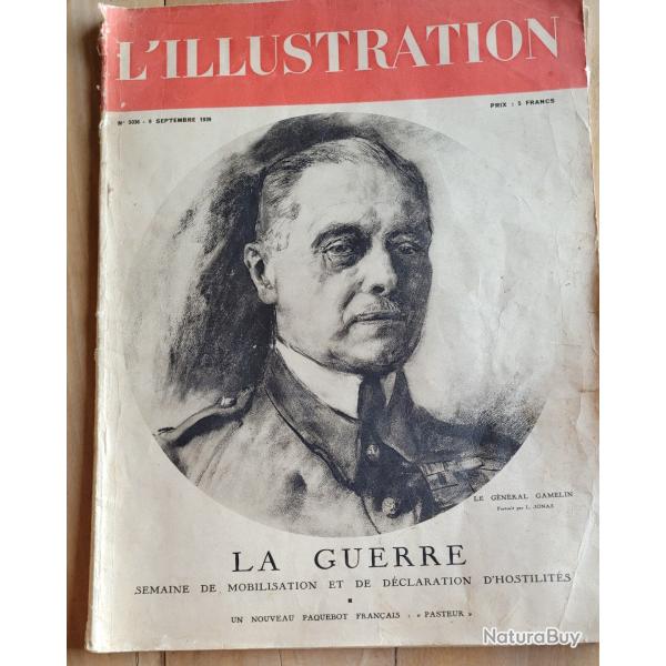 Revue L'ILLUSTRATION du 9septembre 1939 Mobilisation pour la Guerre
