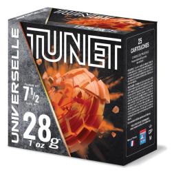 TUNET UNIVERSELLE TRAP CAL12 28GR PB 7.5 X25
