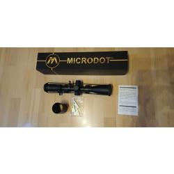 Lunette Microdot 6-24x50 FFP Mrad illumin&eacute;e avec montage