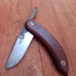 Couteau Artisanal Pi&eacute;montais SVORD NEW ZEALAND Manche en Bois