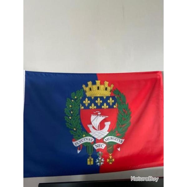 Drapeau de PARIS/FLUCTUAT NEC MERGITUR/150X90 CM