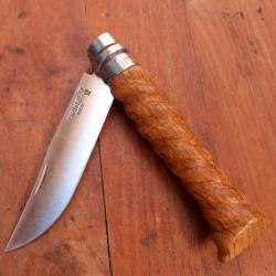 Couteau OPINEL Inox N9 Manche en CH&Ecirc;NE SCULPT&Eacute;