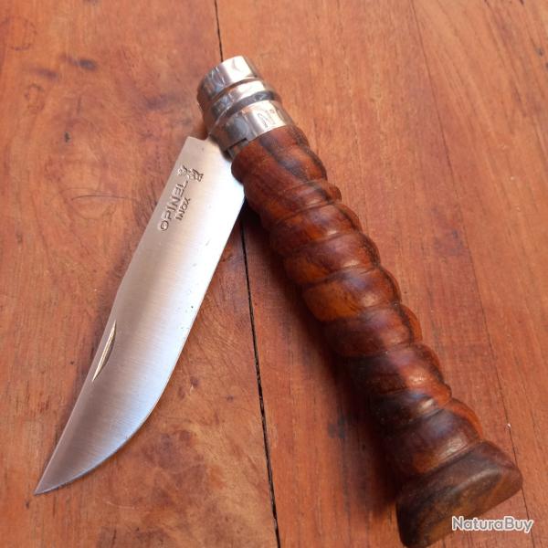 Couteau OPINEL Inox N9 Manche en NOYER Sculpt�