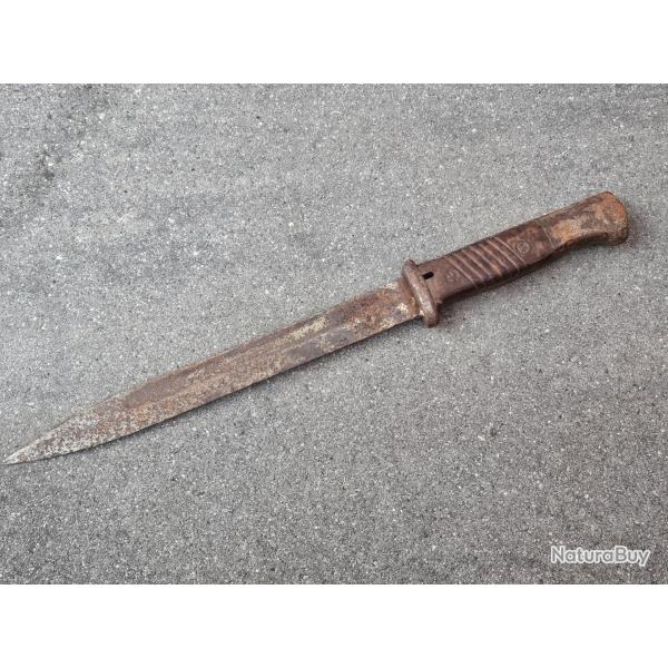 Ba�onnette Sg84 98 relique combats poche de Colmar 44 45