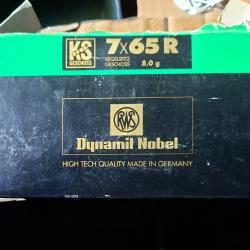 Boite munitions 7x65 R RWS KS 123gr