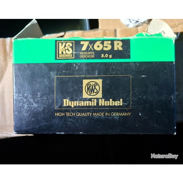 Boite munitions 7x65 R RWS KS 123gr