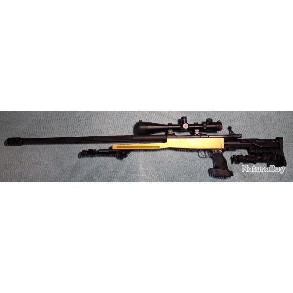 Carabine Custom 300Win Mag boitier culasse CZ Brno ZKK602 canon lourd flut� lunette Leupold Mark 4