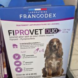 FRANCODEX FIPROVET DUO PIPETTES  10 20 kg