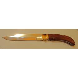 COUTEAU LAGUIOLE CHASSE &agrave; la D'ESTAING VINTAGE  &agrave; POMPE + ETUI CUIR