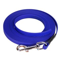 Longe BIOTHANE BETA plate 13 mm bleu roi 2 m AVEC poign&eacute;e