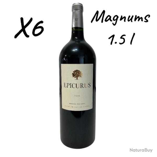 "Epicurus" IGP P�rigord, 2019, vin rouge, x6 magnums 1.5l, livraison offerte