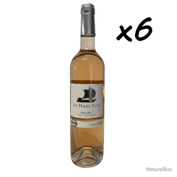 "Le Haut Pa�s" ros�, IGP P�rigord, 2024 le carton de 6 bouteilles 75cl, livraison offerte !!!