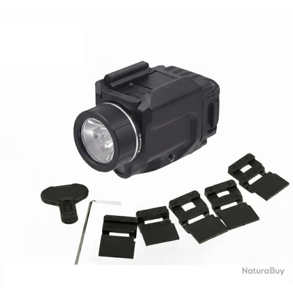 DESTOCKAGE Lampe tactique WASDN type TLR-8 - Led blanche et Laser rouge Chasse LIVRAISON OFFERTE