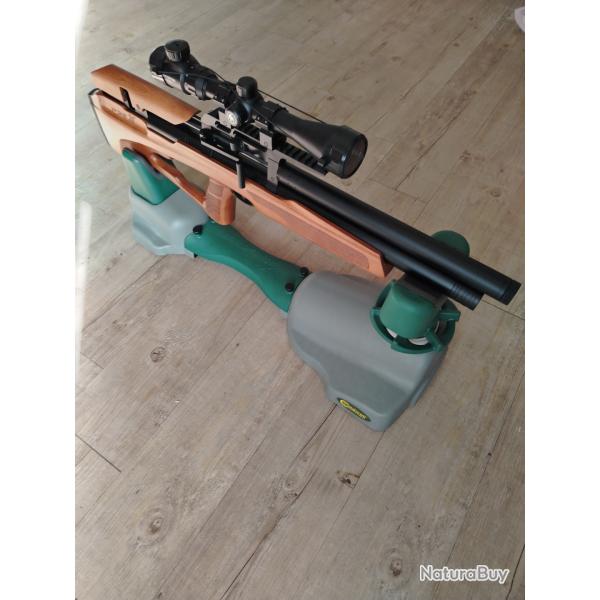 CARABINE PCP SNOWPEAK P35 Bois Cal. 5,5 mm, 19,9 joules + 2 chargeurs + lunette 3-9x40