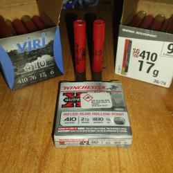 Lot cartouche calibre 410/76