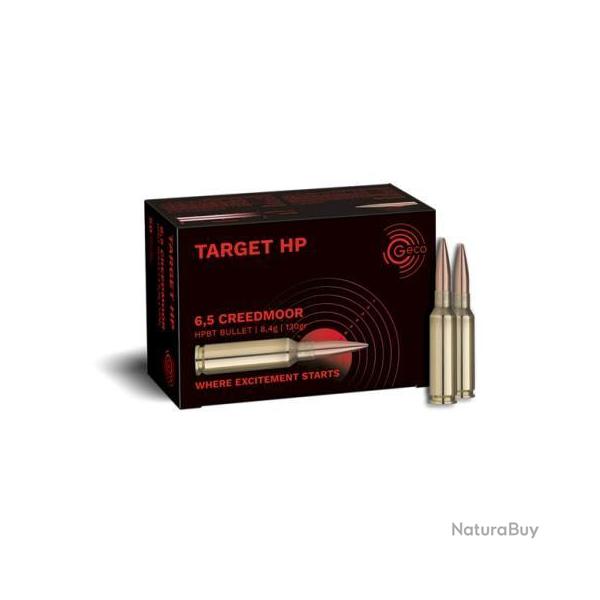 ! EN PROMO ! Munitions GECO cal.6,5 creedmoor target hp 130gr 8.4g par 150