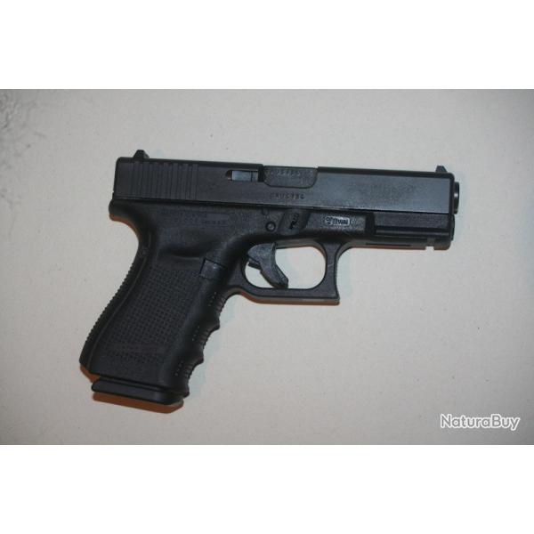 PISTOLET GLOCK 19 GENERATION 4 CALIBRE 9X19
