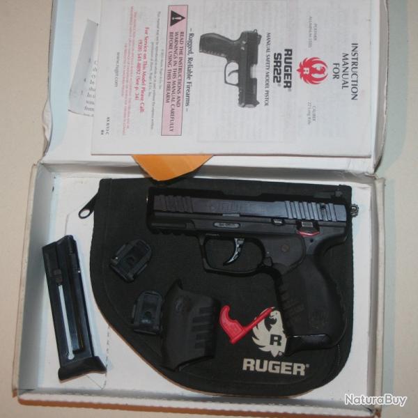 PISTOLET RUGER SR22 22LR 10CPS