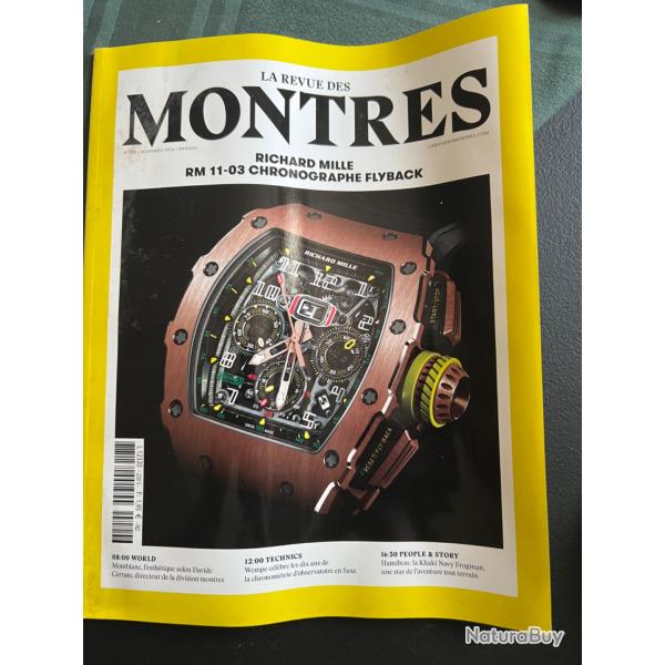 La Revue des Montres novembre 2016 Richard Mille RM 11-03 chronographe Flyback...
