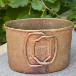 Quart allemand original dat&eacute; 1943 en acier