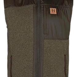 HARKILA GILET POLAIRE KALIX WILLAW GREEN SHADOW BROWN