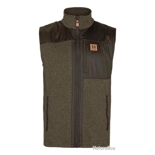 HARKILA GILET POLAIRE KALIX WILLAW GREEN SHADOW BROWN