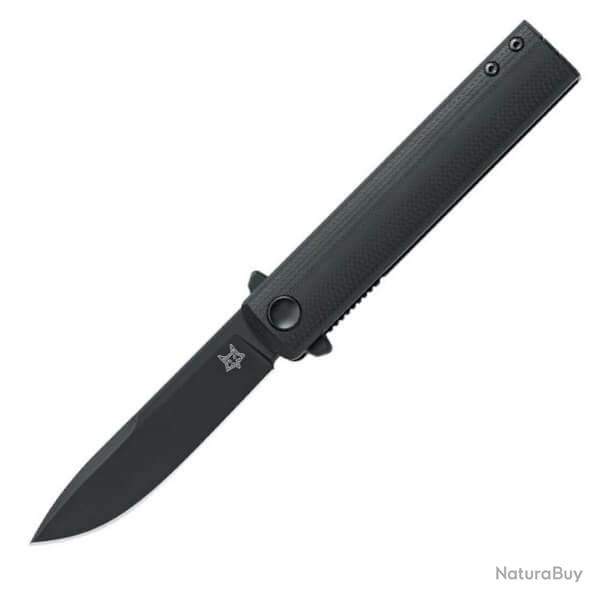 Couteau pliant Fox Chnops tout noir G10