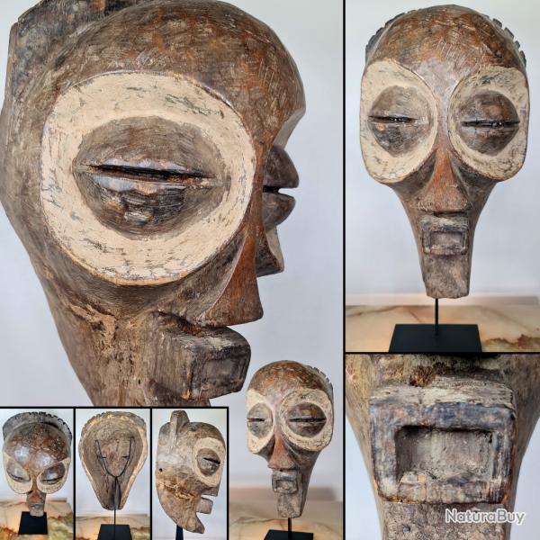 Masque Mbagani, Babinji, 40 X 22 X 22 cm