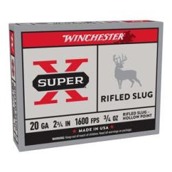 MUNITION SLUG SUPER-X RIFLED H.P CAL 20-70 21G X5