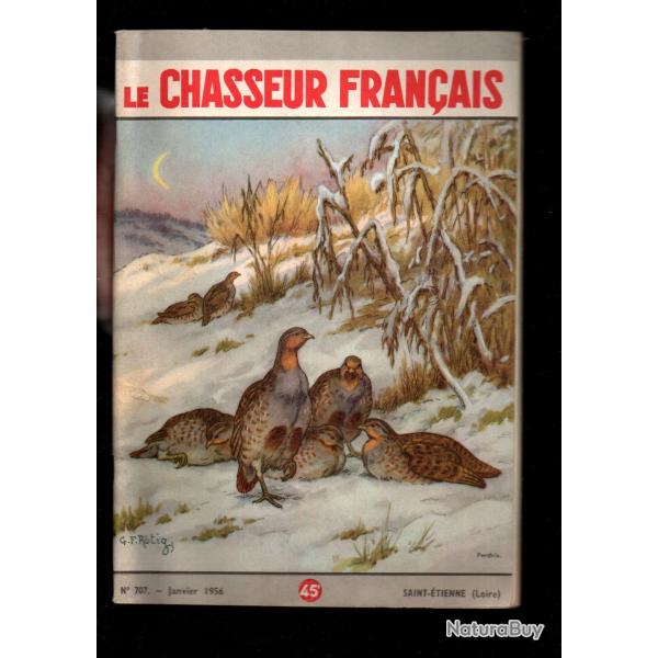 le chasseur fran�ais 707 1956,  chasse , p�che , maison, sant�, manufrance , jardinage , �levage ,