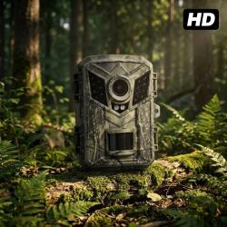 Cam&eacute;ra de Chasse avec &Eacute;cran LCD HD - Vision Nocturne 50m - 1 An Autonomie - Pi&egrave;ge Photo - IP65