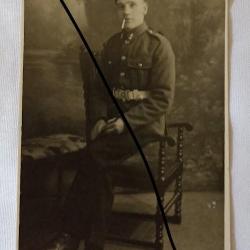 Carte photo soldat Ecossais guerre 39/45