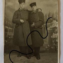 Carte photo soldats 6&egrave;me R&eacute;giment de Zouaves tenue campagne ann&eacute;es 30
