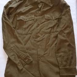 Chemise hiver Arm&eacute;e Fran&ccedil;aise mod&egrave;le 1948 vintage