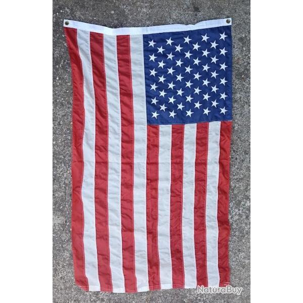 Drapeau Am�ricain USA vintage �toiles brod�es