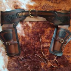 Holster western cuir