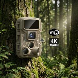 Cam&eacute;ra de Chasse Wifi Connect&eacute;e T&eacute;l&eacute;phone Sans Abonnement Vision Nocturne 100m D&eacute;tection Mouvement
