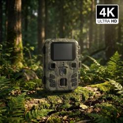 Cam&eacute;ra de Chasse 4K avec &Eacute;cran LCD | Vision Nocturne 100m | D&eacute;tection de mouvement