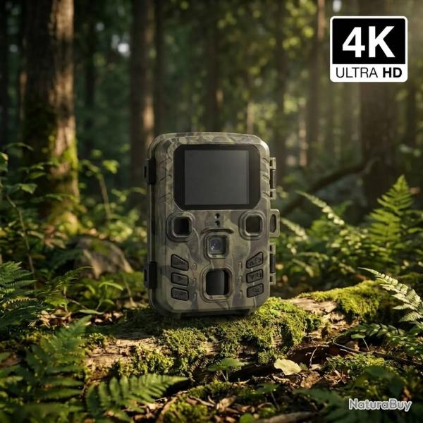 Cam�ra de Chasse 4K avec �cran LCD | Vision Nocturne 100m | D�tection de mouvement
