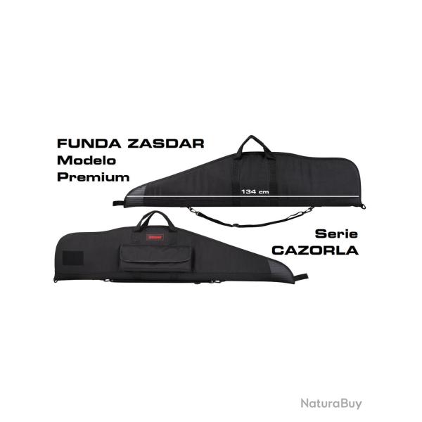 �tui textile noir Zasdar pour arme longue, mod�le CAZORLA Premium. Longueur�: 110�cm.