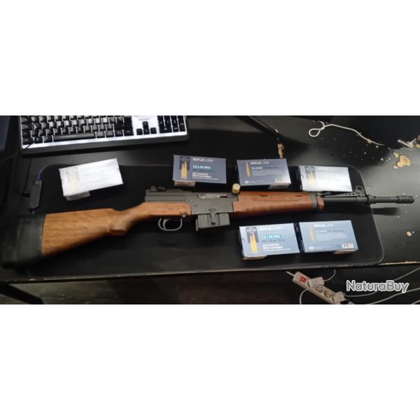 FUSIL MAS 49 56 2+1 SEMI AUTO CATEGORIE C - CALIBRE d'origine 7,5 x 54 - FSA MAS 49/56