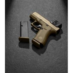 Pistolet Glock 43X Coyote A-Cut Combo Aimpoint COA