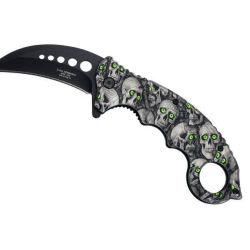 Couteau pliant Herbertz Karambit T&ecirc;te de Mort - r&eacute;f. 572413