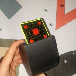 Cibles autocollantes avec d&eacute;vidoir