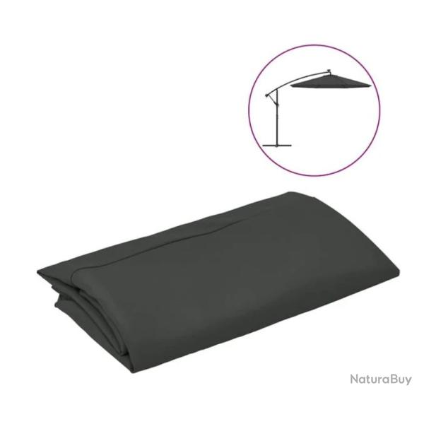 Tissu remplacement parasol d�port� polyester anthracite 300 cm anti UV