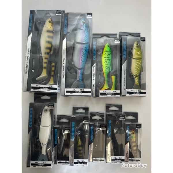 Op� ! Lot de 10 leurres Shimano 4